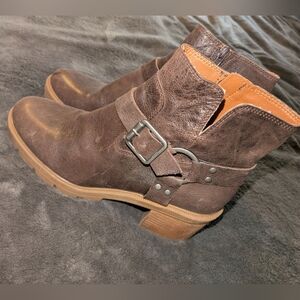 Lucky Brand Dark Brown Ankle Booties
